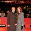 Christoph Waltz et sa femme Judith Holste - Avant-première du film "Le Journal d'une femme de chambre" lors du 65e festival du film de Berlin, la Berlinale, le 7 février 2015
