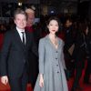 Fleur Pellerin et son mari Laurent Olleon - Avant-première du film "Le Journal d'une femme de chambre" lors du 65e festival du film de Berlin, la Berlinale, le 7 février 2015