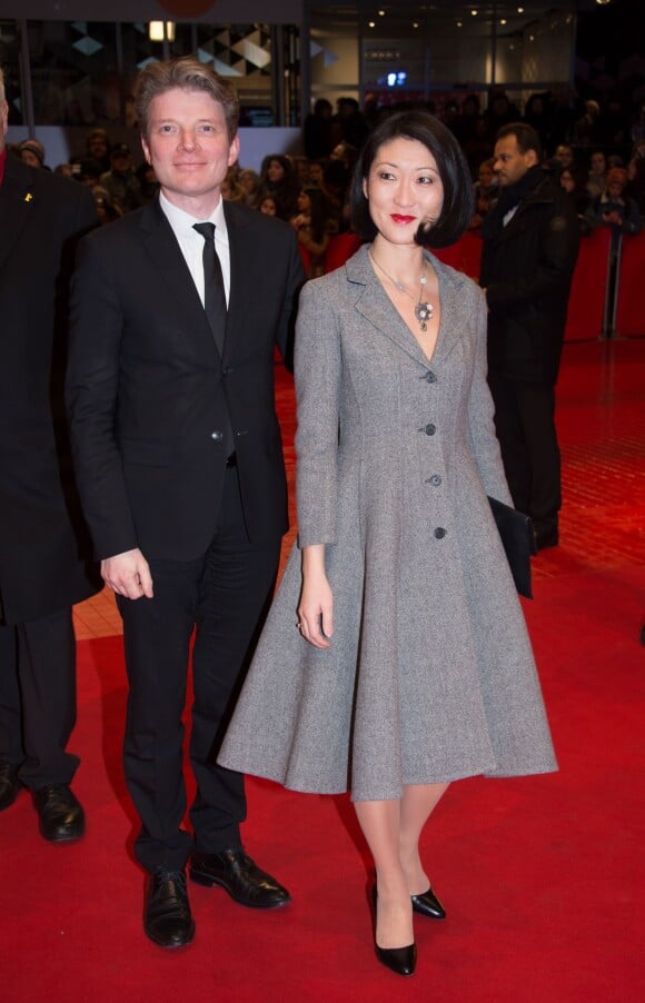 Fleur Pellerin et son mari Laurent Olléon - Avant-première du film "Le Journal d'une femme de chambre" lors du 65e festival du film de Berlin, la Berlinale, le 7 février 2015