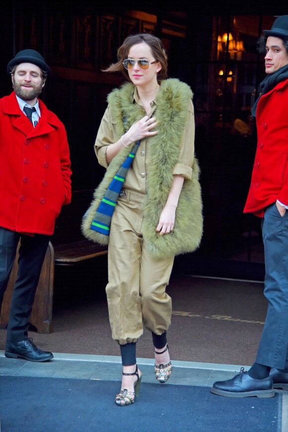 Dakota Johnson à New York le 7 février 2015.