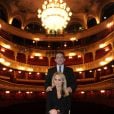 Cécile de Ménibus et Michel Guidoni - Filage de la pièce "Le bouffon du Président" au théâtre des Variétés à Paris le 10 février 2015.