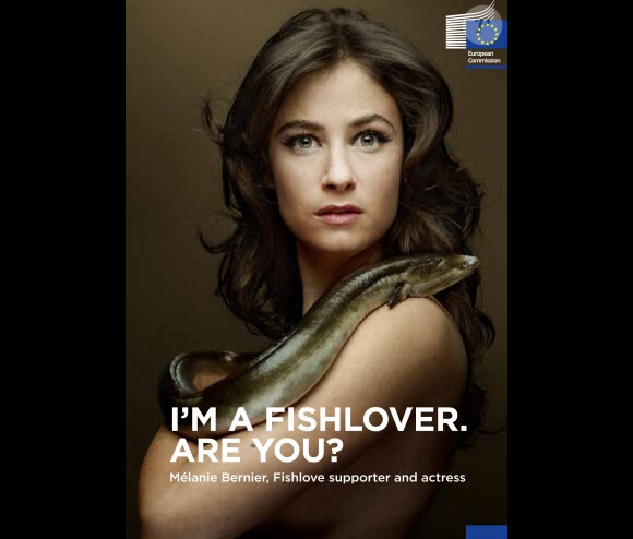 Mélanie Bernier pose pour la campagne 2013 pour Fishlove, qui lutte contre la surpêche.