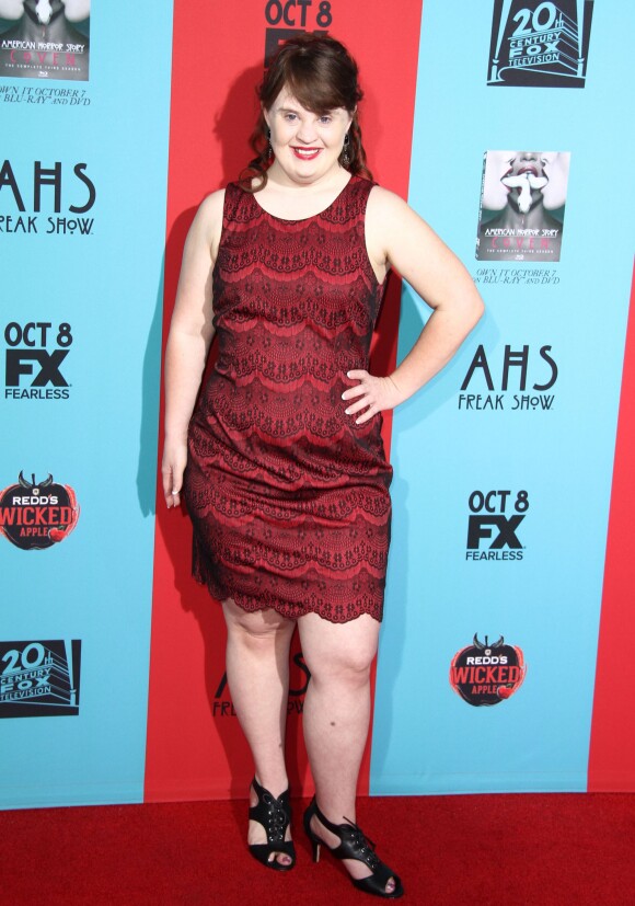 Jamie Brewer - Soirée de présentation de la 4e saison de la série "American Horror Story: Freak Show" à Hollywood, le 5 octobre 2014.