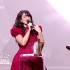 Indila aux 30e Victoires de la musique, au Zénith de Paris, le 13 février 2015.