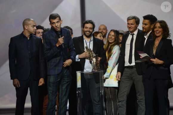 Stromae, Virginie Guilhaume - Soirée des 30ème Victoires de la Musique au Zénith de Paris, le 13 février 2015.13/02/2015 - Paris