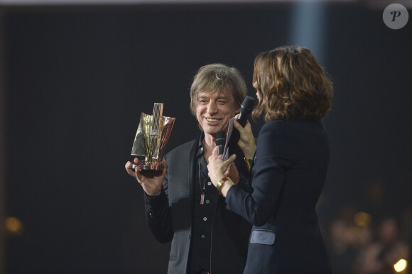 Jean-Louis Aubert et Virginie Guilhaume - Soirée des 30ème Victoires de la Musique au Zénith de Paris, le 13 février 2015.13/02/2015 - Paris