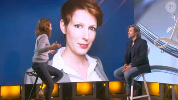 Aymeric Caron face à Daphné Bürki sur le plateau du Tube de Canal+. (Emission diffusée le samedi 14 février 2015.)