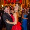 Richard Lugner, Elisabetta Canalis lors du Bal de l'Opéra de Vienne, le 12 février 2015à Vienne