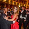 Elisabetta Canalis était l'invitée spéciale de Richard Lugner au Bal de l'Opéra de Vienne le 12 février 2015