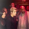 Kim Kardashian, Kanye West, Justin Bieber, Talib Kweli et Dave Chappelle au Gramercy Theatre. New York, le 14 février 2015.