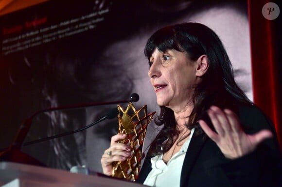 La gagnante, la productrice Sylvie Pialat pour le film 'Timbuktu' - Dîner des producteurs et remise du prix "Daniel Toscan du Plantier" au Four Seasons Hotel George V à Paris le 16 février 2015.