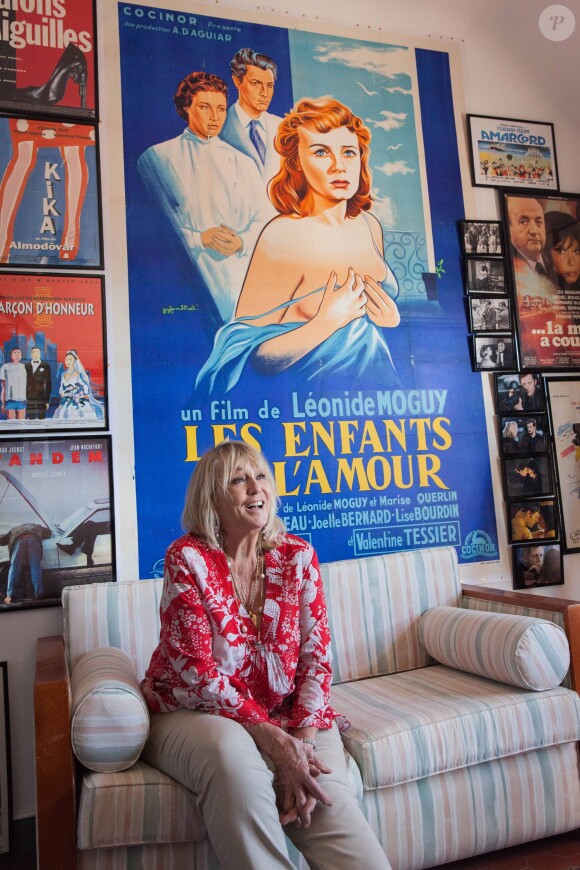 Exclusif - Rendez-vous avec Mylène Demongeot au musée cinéphile de Philippe Mouren, en hommage à Mylène Demongeot et à d'autres légendes du cinéma, à Toulon, le 10 juillet 2014.   