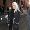 Sofia Richie (16 ans, petite soeur de Nicole Richie) aux Milk Studios lors du défilé Jeremy Scott automne-hiver 2015. New York, le 18 février 2015.