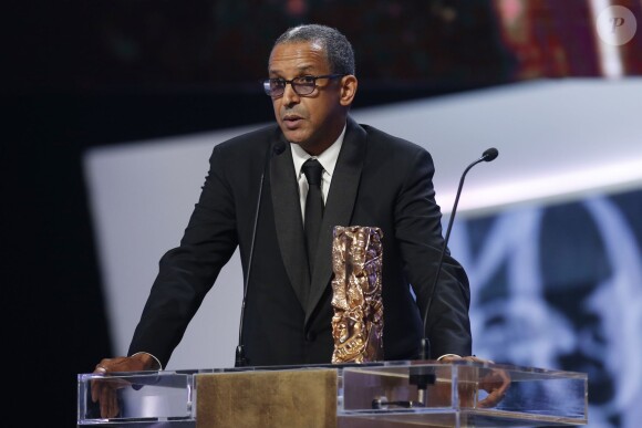 Abderrahmane Sissako (césar du meilleur réalisateur pour le film "Timbuktu") - 40ème cérémonie des César au théâtre du Châtelet à Paris, le 20 février 2015.