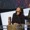 Sylvie Pialat et Abderrahmane Sissako (César du meilleur film pour Timbuktu) - 40ème cérémonie des César au théâtre du Châtelet à Paris, le 20 février 2015