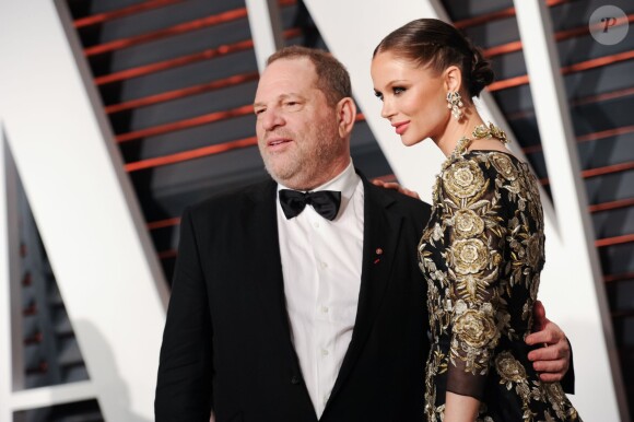 Harvey Weinistein et Georgina Chapman assistent à la soirée post-Oscars du magazine Vanity Fair au Wallis Annenberg Center. Beverly Hills, Los Angeles, le 22 février 2015.