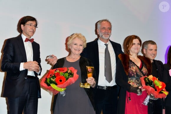Exclusif - Elio Di Rupo, Marie-Christine Barrault (la marraine du festival), Brice Cauvin, Agnès Jaoui, Bruno Putzulu - Gala d'ouverture de la 31e édition du Festival International du Film d'Amour (ou FIFA) à Mons, le 20 février 2015.