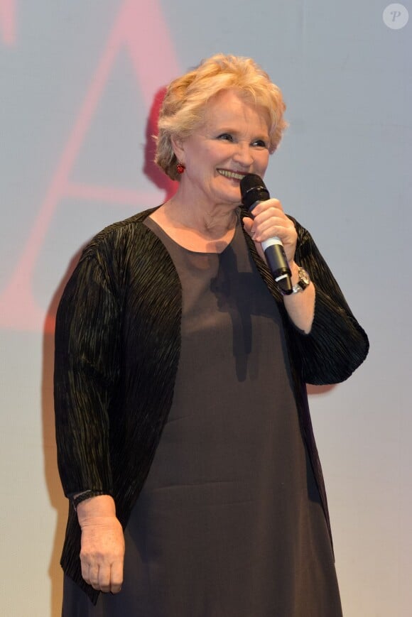 Exclusif - Marie-Christine Barrault (la marraine du festival) - Gala d'ouverture de la 31e édition du Festival International du Film d'Amour (ou FIFA) à Mons, le 20 février 2015.