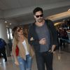 Sofia Vergara et son fiancé Joe Manganiello arrivent à l'aéroport de LAX à Los Angeles, le 24 février 2015  