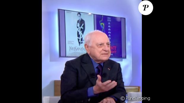 Pierre Bergé, invité de C à vous sur France 5 le 24 février 2015, s&#039;explique sur ses propos contre le film Saint Laurent. Il l&#039;avait notamment qualifié d&#039;homophobe.