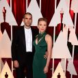 Romain Dauriac et Scarlett Johansson - 87e cérémonie des Oscars à Hollywood, le 22 février 2015.