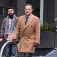  Tom Hanks - Tom Hanks, Justin Bieber et Carly Rae Jepsen dansent lors du tournage d'une publicit&eacute; pour Fiat &agrave; New York, le 16 f&eacute;vrier 2015.  
