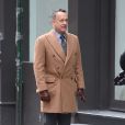  Tom Hanks - Tom Hanks, Justin Bieber et Carly Rae Jepsen dansent lors du tournage d'une publicit&eacute; pour Fiat &agrave; New York, le 16 f&eacute;vrier 2015.&nbsp;  