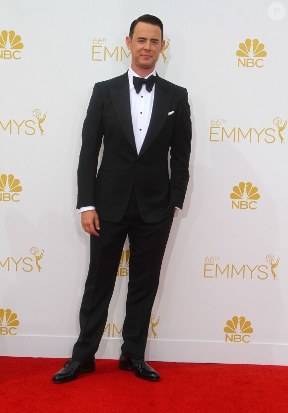 Colin Hanks, le fils de Tom Hanks à la La 66ème cérémonie annuelle des Emmy Awards au Nokia Theatre à Los Angeles, le 25 août 2014.  