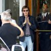 Exclusive - Paul McCartney sort du Copacabana Palace en compagnie de sa femme Nancy Shevell le 12 novembre 2014 au Brésil
