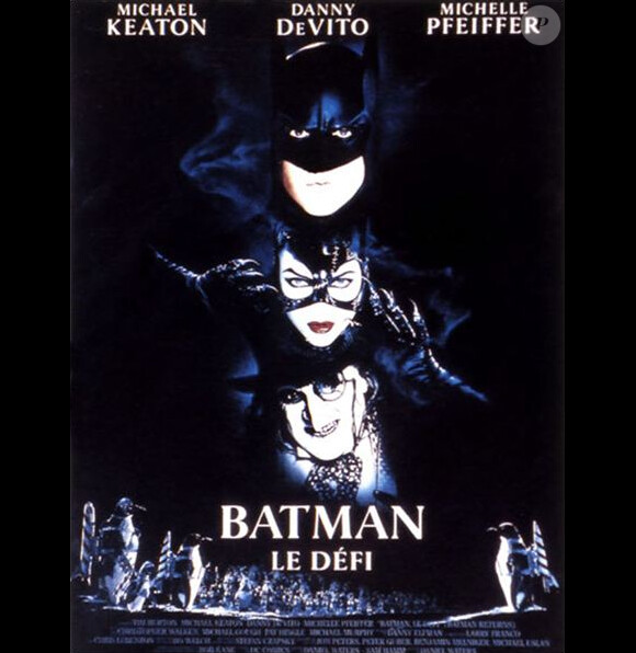 L'affiche du film Batman le défi de Tim Burton, avec Michael Keaton