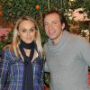 Cécile de Ménibus et Philippe Candeloro au Salon international de l'agriculture de la Porte de Versailles à Paris le 26 février 2015.