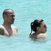 Fabio Cannavaro et sa femme Daniela, le 18 mai à Miami. Le défenseur italien rejoindra bientôt l'équipe d'Italie pour préparer la Coupe du Monde.