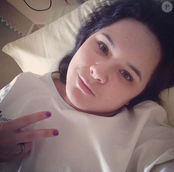 Magalie Vaé, hospitalisée, le 1er mars 2015