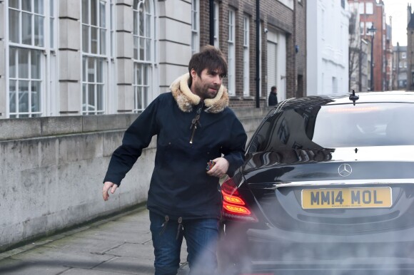 Liam Gallagher dans les rues de Londres. Le 3 février 2015.