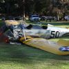 Actor Harrison Ford has been hurt after crashing his vintage Ryan PT-22 recruit plane into Penmar golf course in Venice, Los Angeles, CA, USA, March 5, 2015. An FAA inspector and a fire chief have inspected Harrison's leather helmet and the cockpit of the estimated quarter million dollar plane. Photo by GSI/ABACAPRESS.COM06/03/2015 - Los Angeles