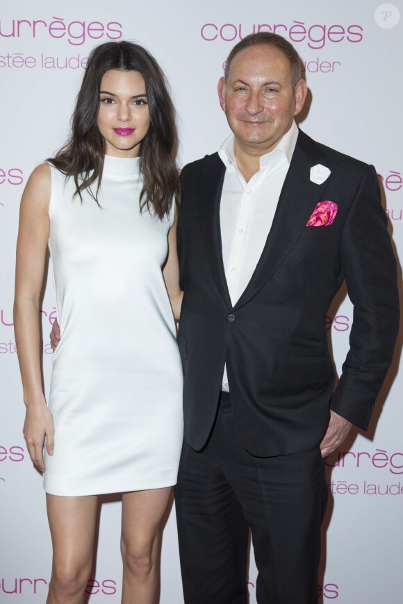 Kendall Jenner et John Demsey - People au dîner privé Courrèges et Estée Lauder à Paris. Le 7 mars 2015