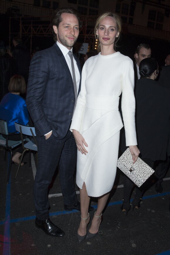 Derek Blasberg et Lauren Santo Domingo - People au défilé de mode Givenchy prêt-à-porter Automne-Hiver 2015-2016 à Paris le 8 mars 2015.