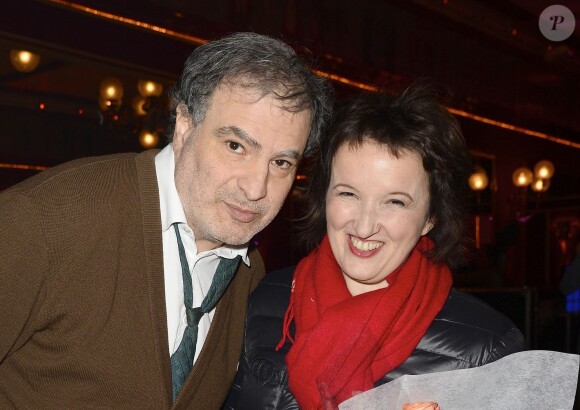 Exclusif - Raphaël Mezrahi et Anne Roumanoff - Olivier de Benoist et ses invités présentent "Le Jour Le Plus Long" à l'occasion de la Journée de la Femme au Cirque d'Hiver à Paris, le 8 mars 2015.