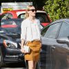 Kate Bosworth se promène dans les rues de Melrose avec son mari Michael Polish à Los Angeles, le 17 décembre 2014
