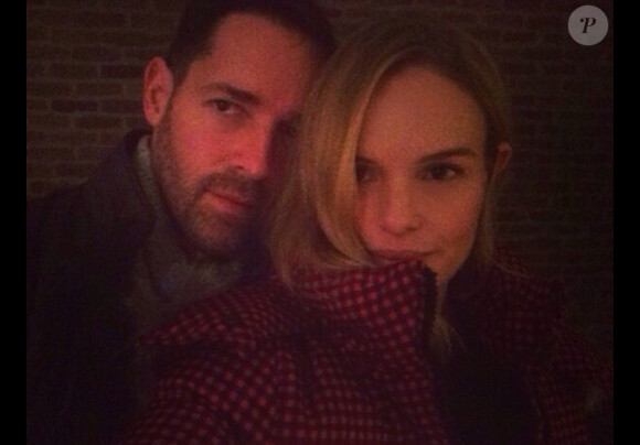 Kate Bosworth a ajouté une photo à son compte Instagram en compagnie de son mari Michael Polish, le 18 janvier 2015