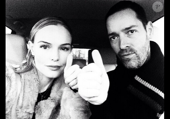 Kate Bosworth a ajouté une photo à son compte Instagram en compagnie de son mari Michael Polish, le 1er février 2015