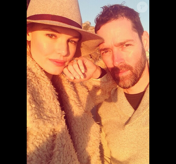 Kate Bosworth a ajouté une photo à son compte Instagram en compagnie de son mari Michael Polish, le 27 décembre 2014