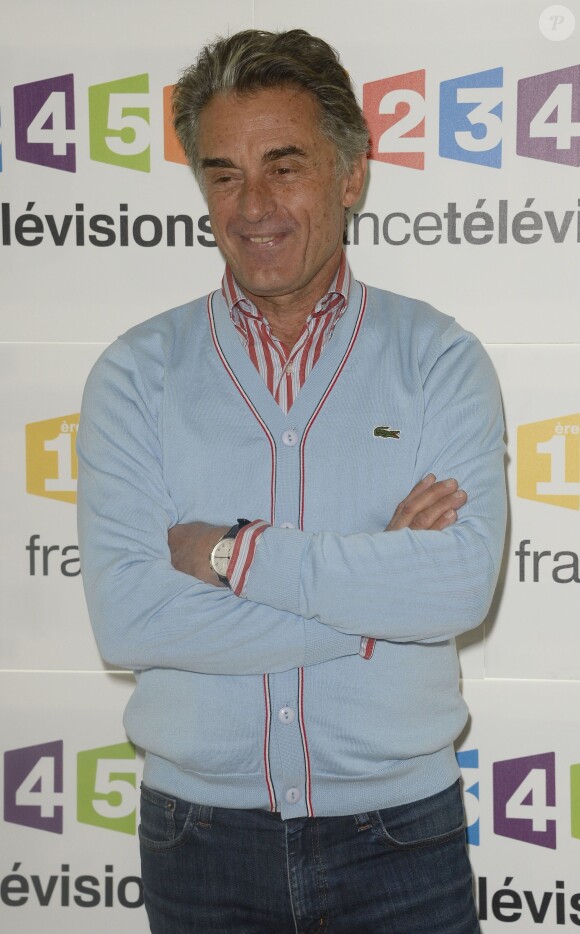 Gérard Holtz - Conférence de presse pour le Téléthon à France Télévisions à Paris. Le 4 novembre 2014 04/11/2014 -