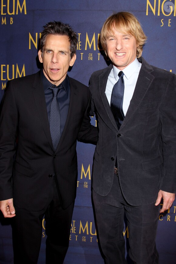 Ben Stiller et Owen Wilson à New York le 11 décembre 2014.