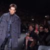 Ben Stiller défile pour "Valentino", collection prêt-à-porter automne-hiver 2015/2016 pour annoncer Zoolander 2, à Paris le 10 mars 2015.
