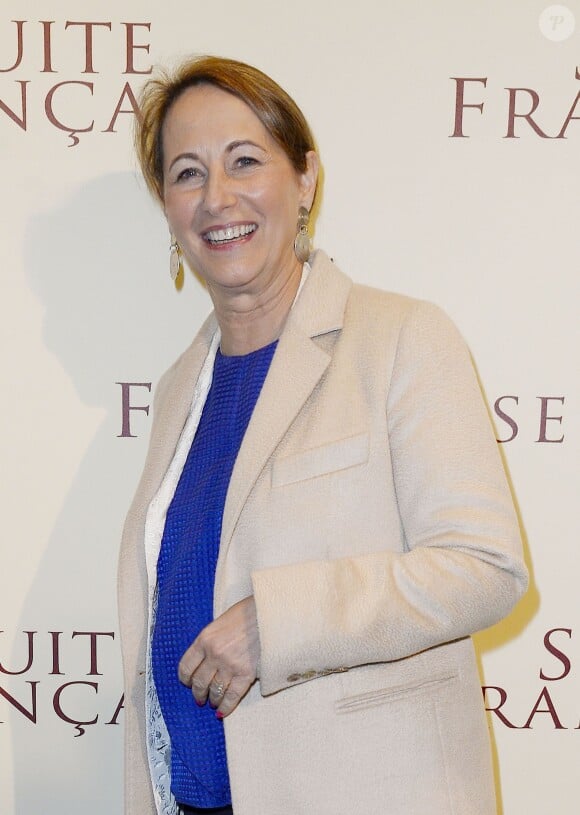 Ségolène Royal - Avant-première mondiale du film "Suite Française" à l'UGC Normandie à Paris, le 10 mars 2015.
