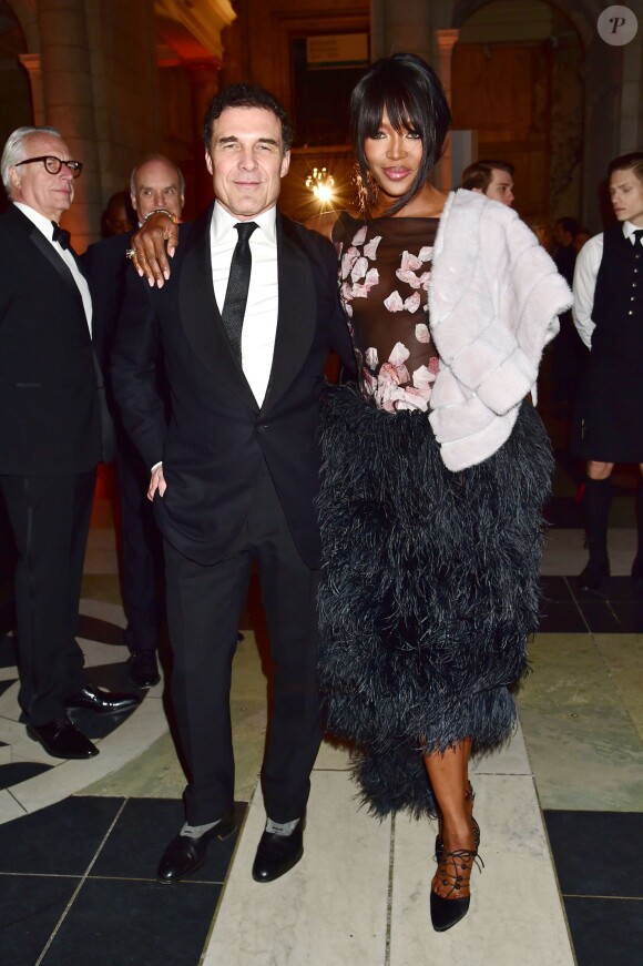 André Balazs et Naomi Campbell au Gala "Alexander McQueen : Savage Beauty" au Victoria and Albert Museum à Londres, le 12 mars 2015. 
