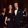 Colin Firth et sa femme Livia au Gala "Alexander McQueen : Savage Beauty" au Victoria and Albert Museum à Londres, le 12 mars 2015. 12 March 2015.