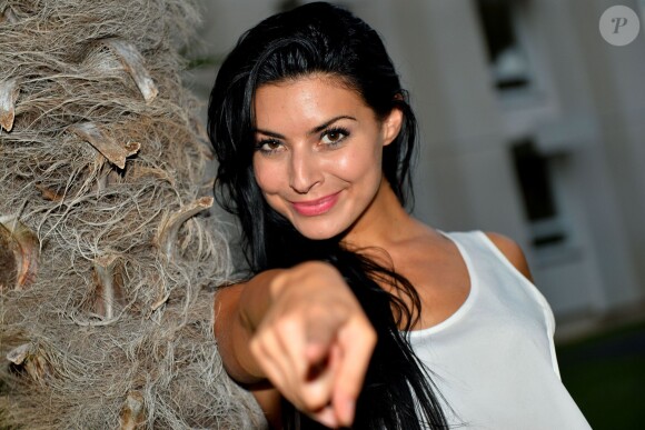 Candice Pascal lors d'un shooting à Saint-Laurent-Du-Var, le 31 août 2013