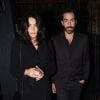 Robert Pirès et son épouse Jessica Lemarie ont assisté à l'after-party d'inauguration de la boutique Balmain, à l'Annabel's. Londres, le 17 mars 2015.